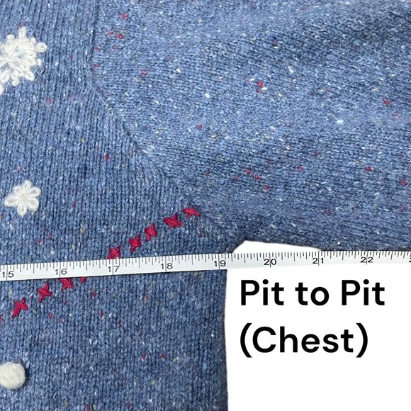 Victoria Jones Petite Large Holiday Knit Sweater Ugly Cute Vintage Christmas - Picture 9 of 12